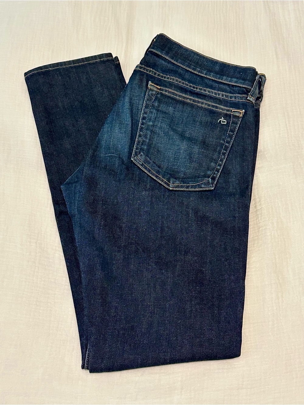 rag & bone Women's Dre Skinny Jeans in Dark Blue Denim Size 27